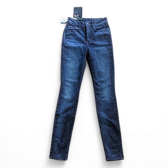 Size 24 NWT Paradise Minr PM 02 Skinny Jeans High Rise Pockets Denim Dark Wash - Picture 1 of 4